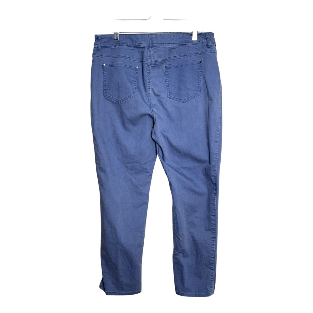 Chico's Blue Straight Leg Stretch Cotton Blend Pants Size 2.5 Regular Womens‎ - Picture 5 of 8